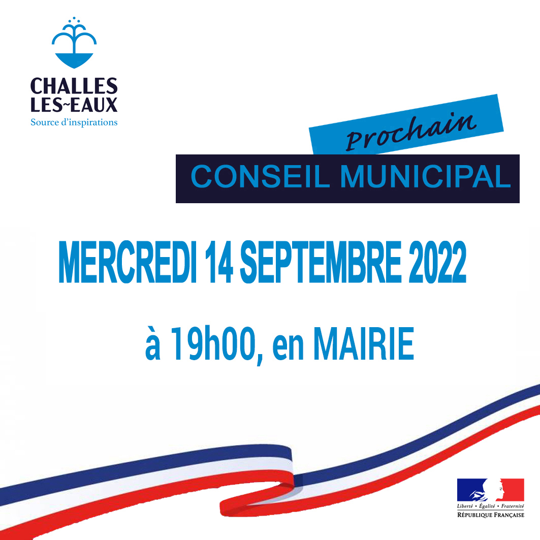 CONSEIL MUNICIPAL 14 septembre 2022